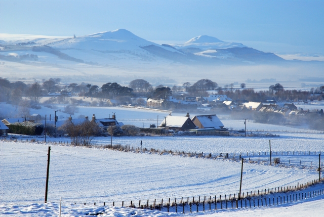 Snowy Lomond Hills from Burnturk